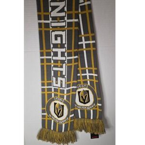 NWT Ruffneck Vegas Golden Knights Knit Scarf NHL Hockey Fan Gear